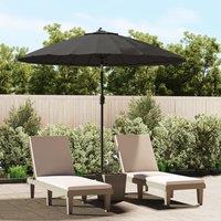 Berkfield Home Outdoor Parasol with Aluminium Pole 270 cm Anthracite in Black