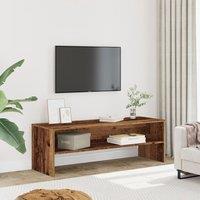 Berkfield Home TV Cabinet Old Wood 120x40x40 cm Engineered Wood in Brown | Size: 120 x 40 x 40 cm