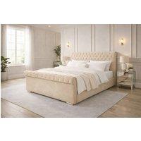 PARADISE BEDS LTD Luxury Ripon Divan Ottoman Modern Bed in Beige | Size: Double
