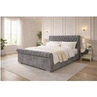 PARADISE BEDS LTD Luxury Ripon Divan Ottoman Modern Bed in Grey | Size: Double