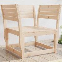 Berkfield Home Garden Chair Solid Wood Pine in Brown