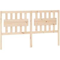 Berkfield Home Bed Headboard 165.5x4x100 cm Solid Wood Pine in Light Tan