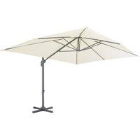 Berkfield Home Cantilever Umbrella with Aluminium Pole 400x300 cm Sand in Beige