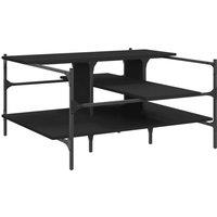 Berkfield Home Coffee Table Black 100x100x48.5 cm Engineered Wood