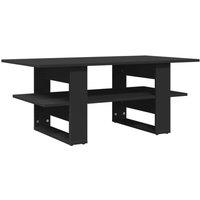Berkfield Home Coffee Table Black 102x55x42 cm Engineered Wood | Size: 102 x 55 x 42 cm