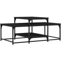 Berkfield Home Coffee Table Black 102x60x45 cm Engineered Wood | Size: 102 x 60 x 45 cm