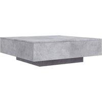 Berkfield Home Coffee Table Concrete Grey 100x100x31 cm Engineered Wood | Size: 100 x 100 x 31 cm