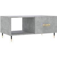 Berkfield Home Coffee Table Concrete Grey 90x50x40 cm Engineered Wood | Size: 90 x 50 x 40 cm