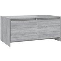 Berkfield Home Coffee Table Grey Sonoma 90x50x41.5 cm Engineered Wood