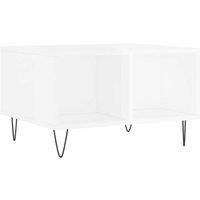 Berkfield Home Coffee Table High Gloss White 60x50x36.5 cm Engineered Wood