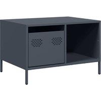 Berkfield Home Coffee Table Anthracite 68.5x50x43.5 cm Cold-rolled Steel in Dark Grey