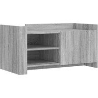 Berkfield Home Coffee Table Grey Sonoma 100x50x50 cm Engineered Wood | Size: 100 x 50 x 50 cm