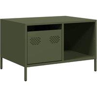 Berkfield Home Coffee Table Olive Green 68.5x50x43.5 cm Cold-rolled Steel