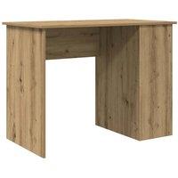 Berkfield Home Desk Artisan Oak 100x55x75 cm Engineered Wood in Brown | Size: 100 x 55 x 75 cm