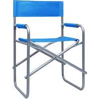 Berkfield Home Director's Chairs 2 pcs Steel Blue