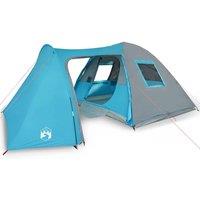 Berkfield Home Family Tent Dome 6-Person Blue Waterproof