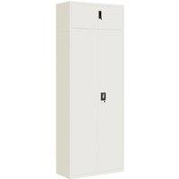 Berkfield Home File Cabinet White 90x40x240 cm Steel | Size: 90 x 40 x 240 cm