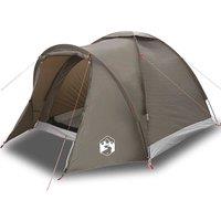 Berkfield Home Fishing Tent 2-Person Brown Waterproof