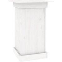 Berkfield Home Flower Stand White 40x40x60 cm Solid Wood Pine | Size: 40 x 40 x 60 cm