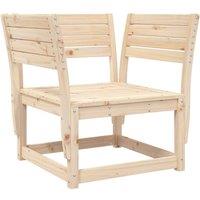 Berkfield Home Garden Chair Solid Wood Pine in Natural