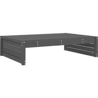 Berkfield Home Garden Footstool Grey 120x80 cm Solid Wood Pine
