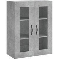Berkfield Home Wall Mounted Cabinet Concrete Grey 69.5x34x90 cm Engineered Wood