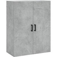 Berkfield Home Wall Mounted Cabinet Concrete Grey 69.5x34x90 cm