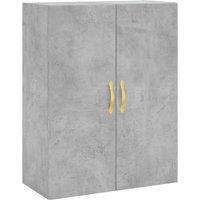 Berkfield Home Wall Mounted Cabinet Concrete Grey 69.5x34x90 cm