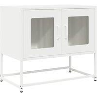 Berkfield Home TV Cabinet White 68x39x60.5 cm Cold-rolled Steel