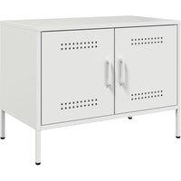 Berkfield Home TV Cabinet White 68x39x50.5 cm Steel