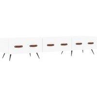 Berkfield Home TV Cabinet White 150x36x30 cm Engineered Wood | Size: 150 x 36 x 30 cm