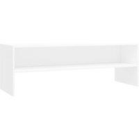 Berkfield Home TV Cabinet White 120x40x40 cm Engineered Wood | Size: 120 x 40 x 40 cm