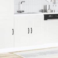 Berkfield Home Sink Base Cabinet Kalmar White 80x46x81.5 cm Engineered Wood
