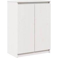 Berkfield Home Sideboard White 60x36x84 cm Solid Pinewood | Size: 60 x 36 x 84 cm