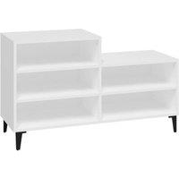 Berkfield Home Shoe Cabinet White 102x36x60 cm Engineered Wood | Size: 102 x 36 x 60 cm