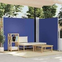 Berkfield Home Retractable Side Awning Blue 160x600 cm