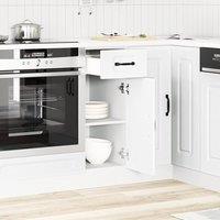Berkfield Home Kitchen Base Cabinet Kalmar White Engineered Wood