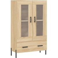 Berkfield Home Highboard Sonoma Oak 69.5x31x115 cm Engineered Wood in Brown