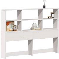 Berkfield Home Headboard with Storage White 160 cm Solid Wood Pine