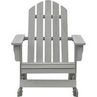 Berkfield Home Garden Rocking Chair Wood Grey