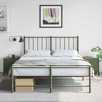 Berkfield Home Stylish Bedside Cabinets 2 pcs Olive Green 36x39x43.5 cm Steel