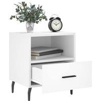 Berkfield Home Modern Bedside Cabinets 2 pcs White 40x35x47.5 cm Engineered Wood