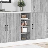 Berkfield Home Durable Bottom Cabinet Grey Sonoma 30x44, 5x81, 5 cm Engineered Wood