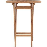 Berkfield Home Durable Folding Garden Table 60x60x75 cm Solid Teak Wood in Brown | Size: 60 x 60 x 75 cm