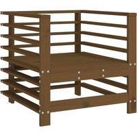 Berkfield Home Beautiful Garden Chairs 2 pcs Honey Brown Solid Wood Pine