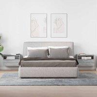 Berkfield Home Durable Wall-mounted Bedside Cabinets 2 pcs Grey Sonoma 45x26x28.5 cm