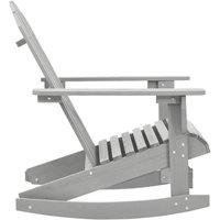 Berkfield Home Garden Rocking Chair Wood Grey