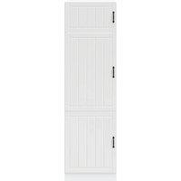 Berkfield Home Kitchen Cupboard Lucca White Engineered Wood
