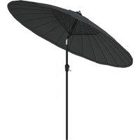 Berkfield Home Outdoor Parasol with Aluminium Pole 270 cm Anthracite in Black