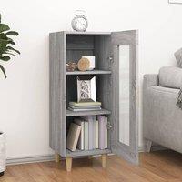 Berkfield Home Sideboard Grey Sonoma 34.5x34x90 cm Engineered Wood